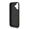 Guess PU 4G Metal Logo Strap tok iPhone 16 készülékhez fekete