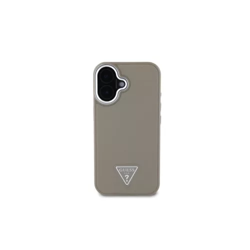 Guess PU Grained Triangle Logo tok iPhone 16 készülékhez barna