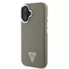 Guess PU Grained Triangle Logo tok iPhone 16 készülékhez barna