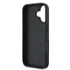 DKNY PU Leather Checkered Pattern and Stripe tok iPhone 16 készülékhez fekete