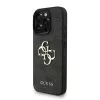 Guess PU 4G Metal Logo Strap tok iPhone 16 Pro Max készülékhez fekete