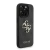 Guess PU 4G Metal Logo Strap tok iPhone 16 Pro Max készülékhez fekete