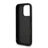 Guess PU 4G Metal Logo Strap tok iPhone 16 Pro Max készülékhez fekete