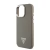 Guess PU Grained Triangle Logo tok iPhone 16 Pro Max készülékhez barna