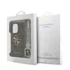 Guess PU 4G Metal Logo Strap tok iPhone 15 Pro készülékhez barna
