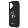 Guess PU Grained 4G Metal Logo tok iPhone 16 készülékhez fekete