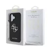 Guess PU Grained 4G Metal Logo tok iPhone 16 készülékhez fekete