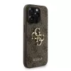 Guess PU 4G Metal Logo Strap tok az iPhone 15 Pro Max készülékhez barna