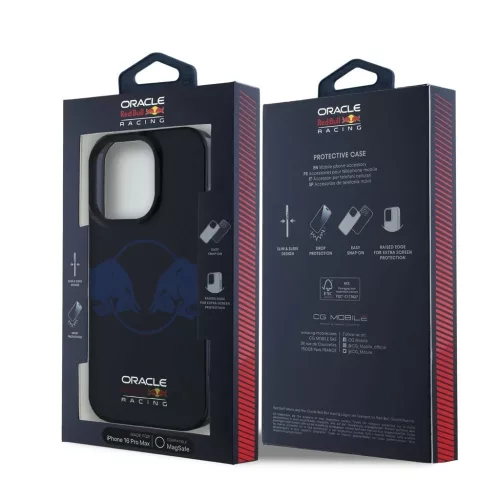 Red Bull PC/TPU Two Bulls Magsafe tok iPhone 16 Pro Max készülékhez tengerészkék