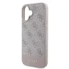 Guess PU 4G Stripe tok iPhone 16 készülékhez rózsaszín
