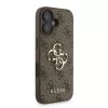 Guess PU 4G Metal Logo Strap tok iPhone 16 készülékhez barna