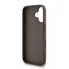 Guess PU 4G Metal Logo Strap tok iPhone 16 készülékhez barna