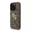 Guess PU 4G Metal Logo Strap tok iPhone 16 Pro készülékhez barna