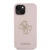 Guess PU Grained 4G Metal Logo tok iPhone 15 készülékhez rózsaszín