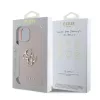 Guess PU Grained 4G Metal Logo tok iPhone 15 készülékhez rózsaszín