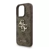 Guess PU 4G Metal Logo Strap tok iPhone 16 Pro Max készülékhez barna