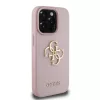 Guess PU Grained 4G Metal Logo tok iPhone 15 Pro készülékhez – rózsaszín