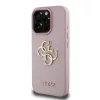 Guess PU Grained 4G Metal Logo tok iPhone 15 Pro Max készülékhez rózsaszín