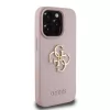 Guess PU Grained 4G Metal Logo tok iPhone 15 Pro Max készülékhez rózsaszín