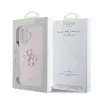 Guess PU barázdált 4G Metal Logo tok iPhone 16 készülékhez rózsaszín