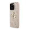 Guess PU 4G Metal Logo Strap tok iPhone 15 Pro Max készülékhez rózsaszín