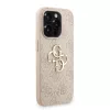 Guess PU 4G Metal Logo Strap tok iPhone 15 Pro Max készülékhez rózsaszín