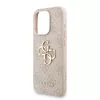 Guess PU 4G Metal Logo Strap tok iPhone 15 Pro Max készülékhez rózsaszín