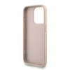 Guess PU 4G Metal Logo Strap tok iPhone 15 Pro Max készülékhez rózsaszín