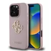 Guess PU Grained 4G Metal Logo tok iPhone 16 Pro készülékhez rózsaszín