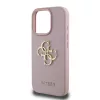 Guess PU Grained 4G Metal Logo tok iPhone 16 Pro készülékhez rózsaszín