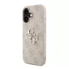Guess PU 4G fém logós pántos tok iPhone 16 készülékhez – rózsaszín