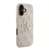 Guess PU 4G fém logós pántos tok iPhone 16 készülékhez – rózsaszín