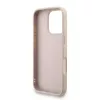 Guess PU 4G Metal Logo Strap tok iPhone 16 Pro Max készülékhez rózsaszín