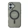 Guess IML Rhinestones Ring MagSafe tok iPhone 16 készülékhez fekete