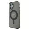 Guess IML Rhinestones Ring MagSafe tok iPhone 16 készülékhez fekete