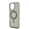 Guess IML Rhinestones Ring MagSafe tok iPhone 16 Pro készülékhez fekete