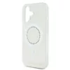Guess IML Rhinestones Ring MagSafe tok iPhone 16 készülékhez fehér