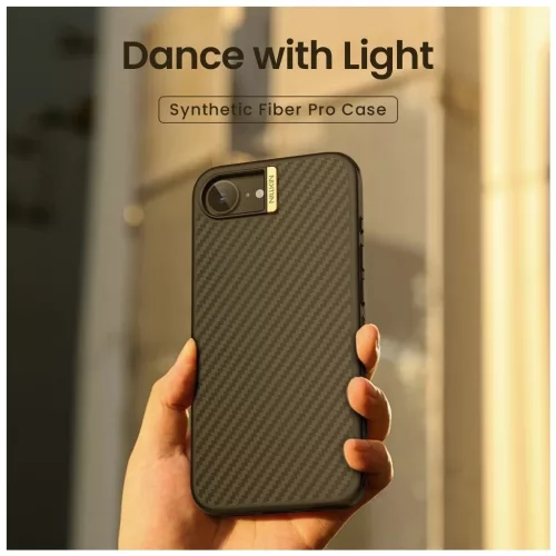 Nillkin Synthetic Fiber PRO Magnetic Hard Case for Apple iPhone 16e/17e készülékhez fekete