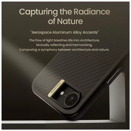 Nillkin Synthetic Fiber PRO Magnetic Hard Case for Apple iPhone 16e/17e készülékhez fekete