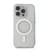Guess IML Rhinestones Ring MagSafe tok iPhone 16 Pro Max készülékhez fehér