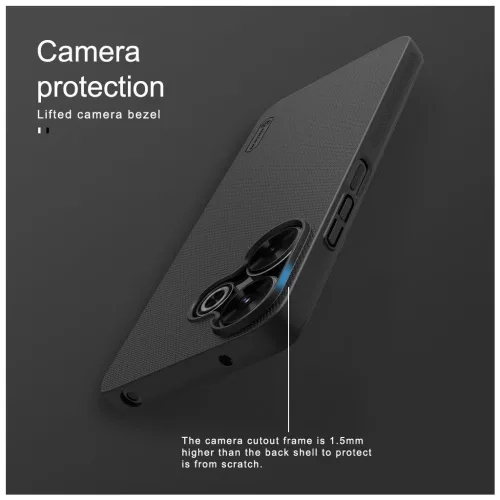Nillkin Super Frosted hátsó tok Xiaomi Redmi 13 4G/Poco M6 4G készülékhez fekete
