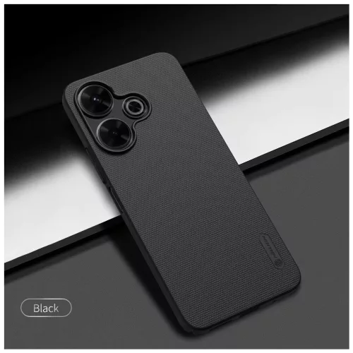 Nillkin Super Frosted hátsó tok Xiaomi Redmi 13 4G/Poco M6 4G készülékhez fekete