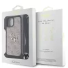 Guess PU 4G Metal Logo vállpántos tok az iPhone 15 készülékhez rózsaszín