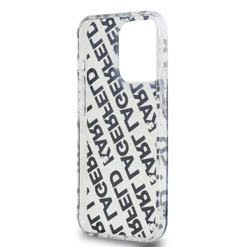 Karl Lagerfeld IML Electroplated Repeated Logo tok iPhone 15 Pro Max készülékhez arany