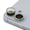 Guess Fixed Glliter védő lencse iPhone 16/16 Plus készülékhez arany