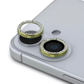   Guess Fixed Glliter védő lencse iPhone 16/16 Plus készülékhez arany