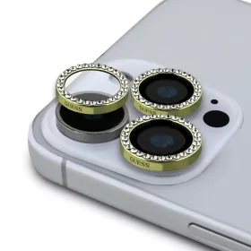   Guess Fixed Glliter védő lencse iPhone 16 Pro/16 Pro Max készülékhez arany