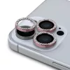 Guess Fixed Glliter védő lencse iPhone 16 Pro/16 Pro Max készülékhez rózsaszín