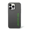AMG Liquid Silicone Green Logo tok iPhone 14 Pro Max készülékhez szürke
