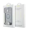 Guess IML Leopard Triangle Logo Strap MagSafe tok iPhone 16 készülékhez barna